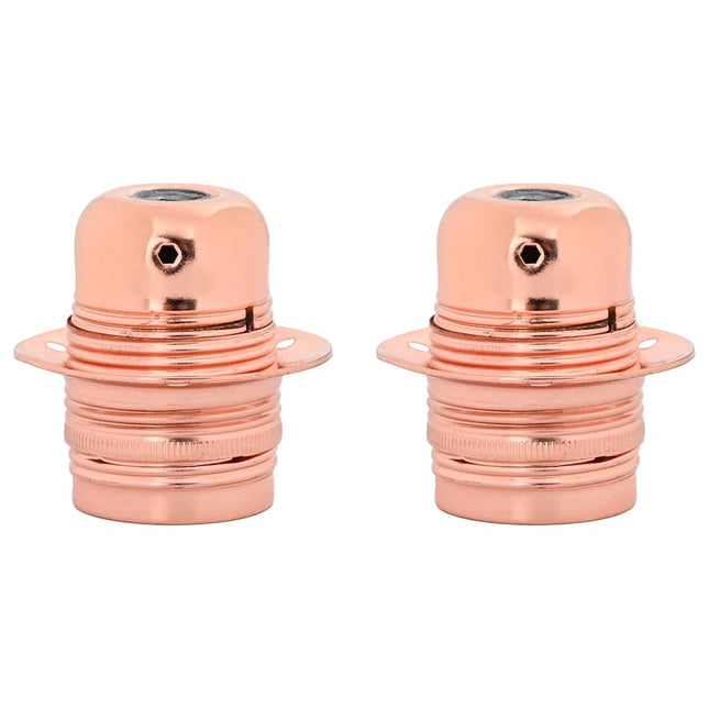 lampeholdere 2 stk rosaguld E27