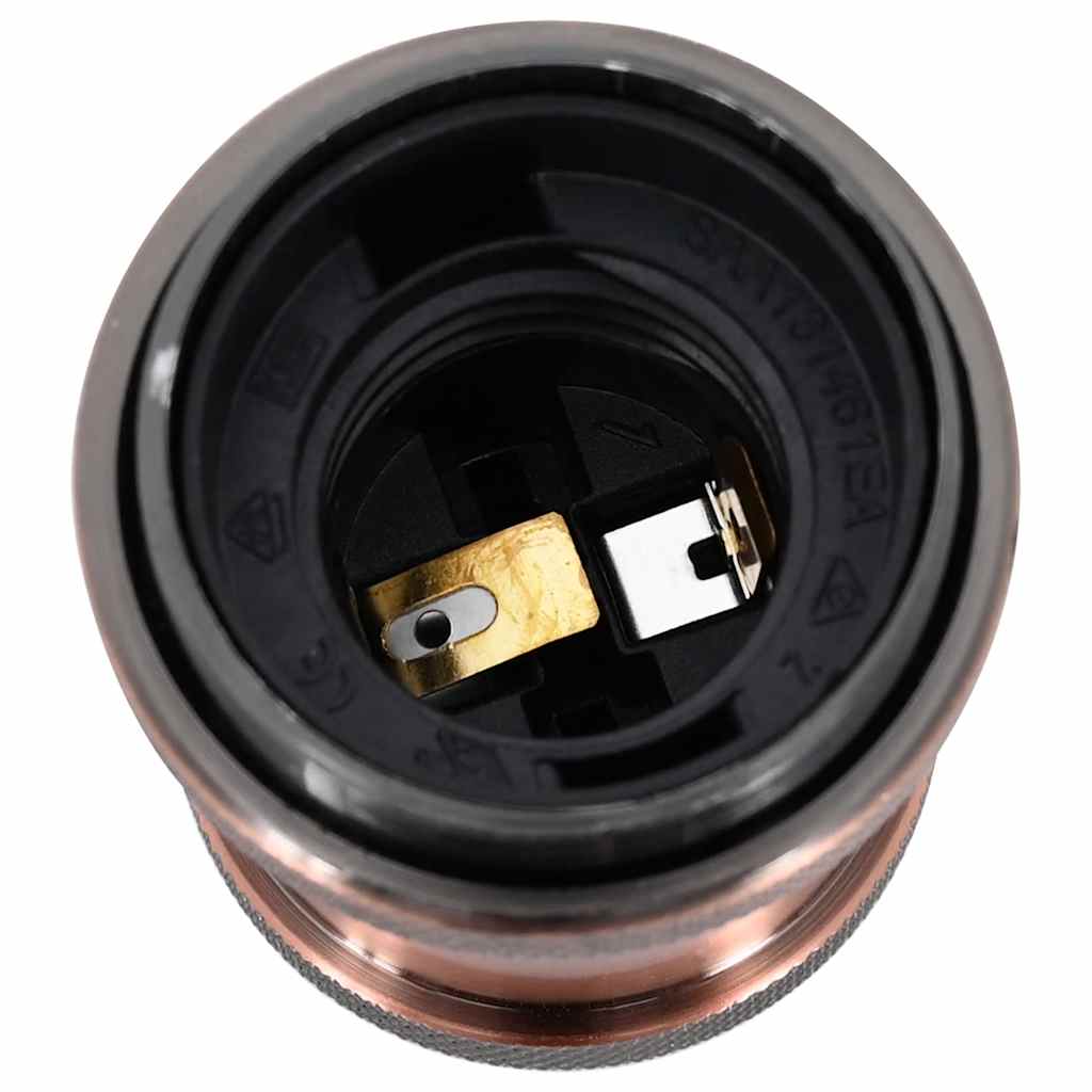 lampeholdere 2 stk rød bronze E27