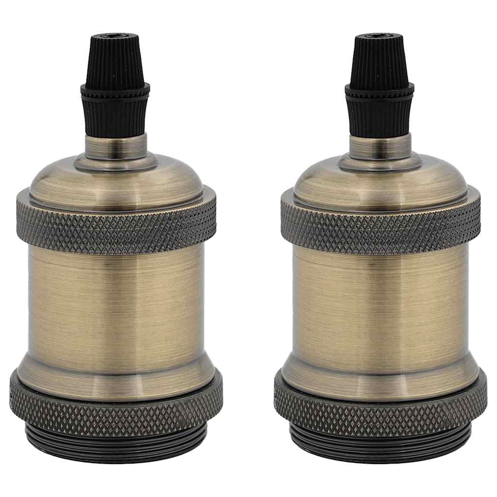 lampeholdere 2 stk bronze E27