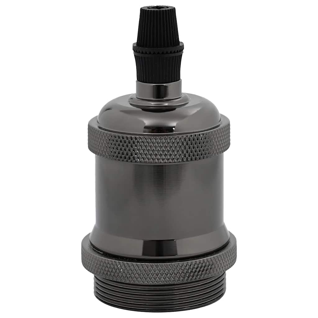 lampeholdere 2 stk blank sort E27