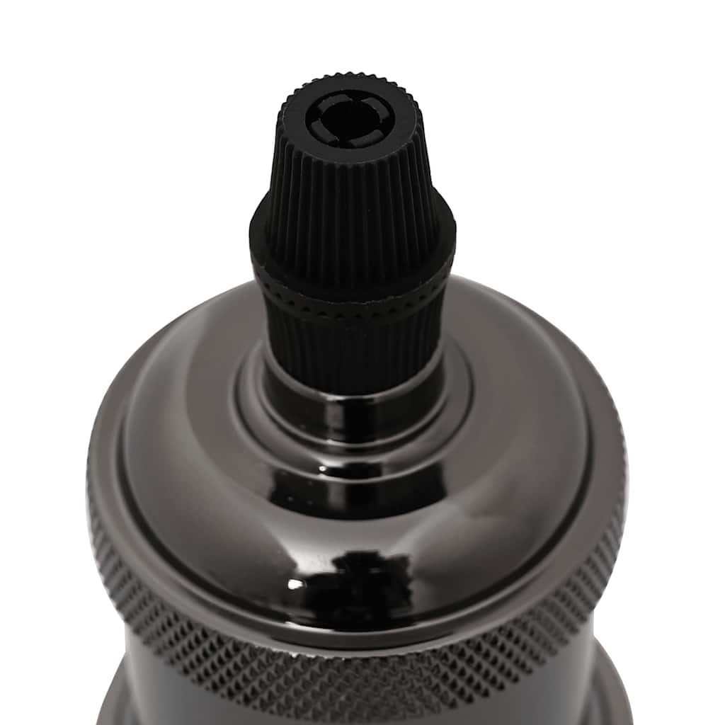 lampeholdere 2 stk blank sort E27