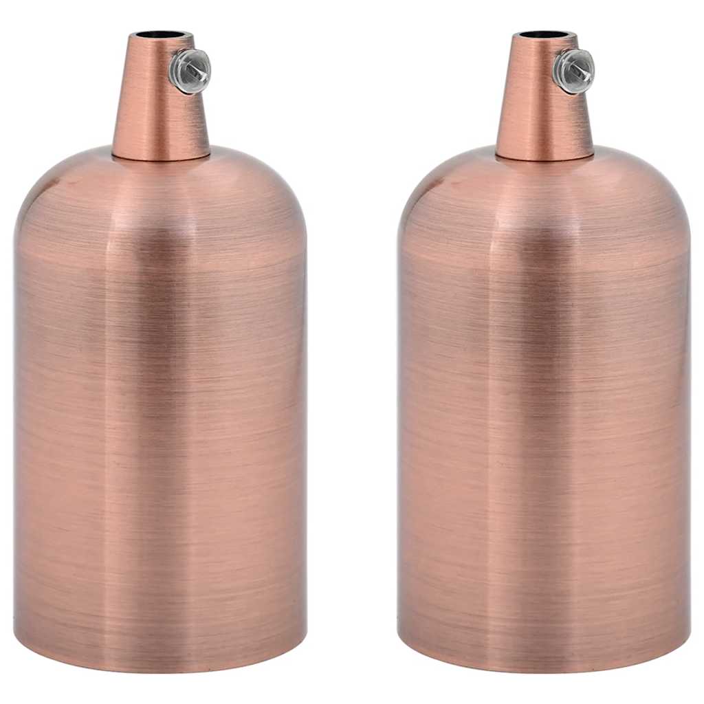 lampeholdere 2 stk rød bronze E27