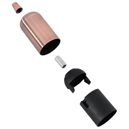lampeholdere 2 stk rød bronze E27