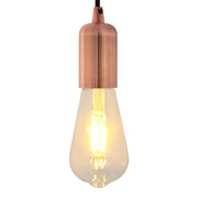 lampeholdere 2 stk rød bronze E27