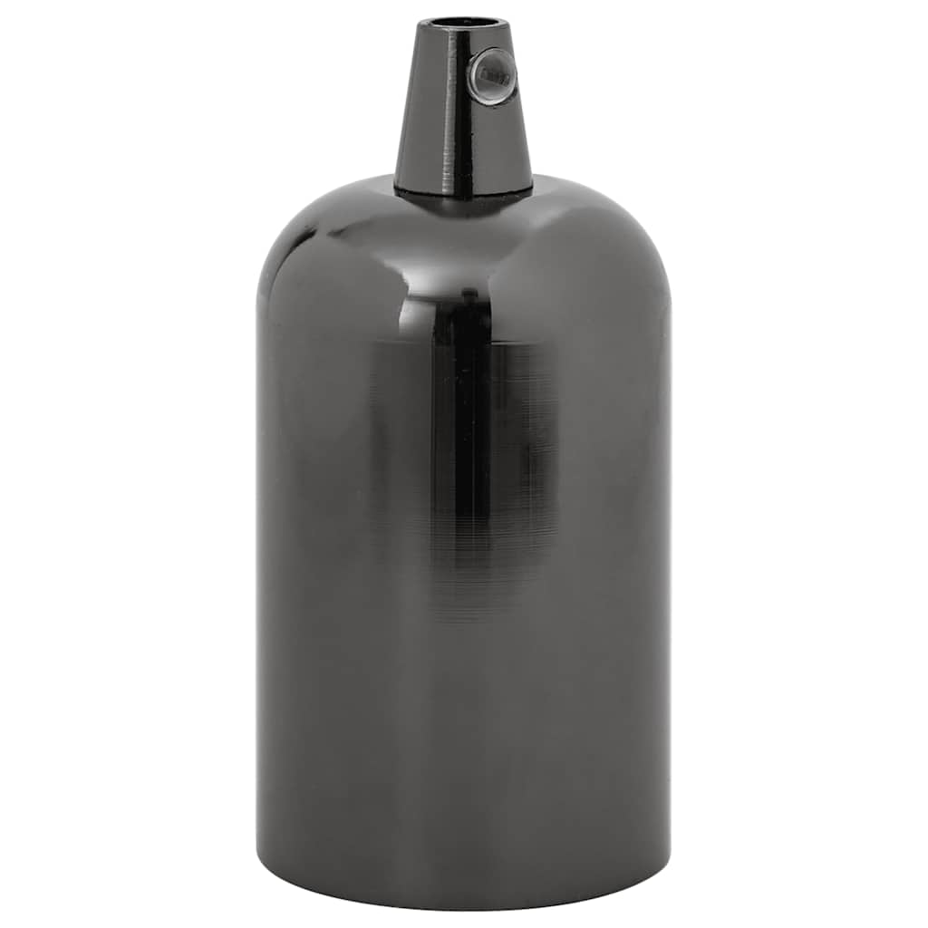 lampeholdere 2 stk blank sort E27