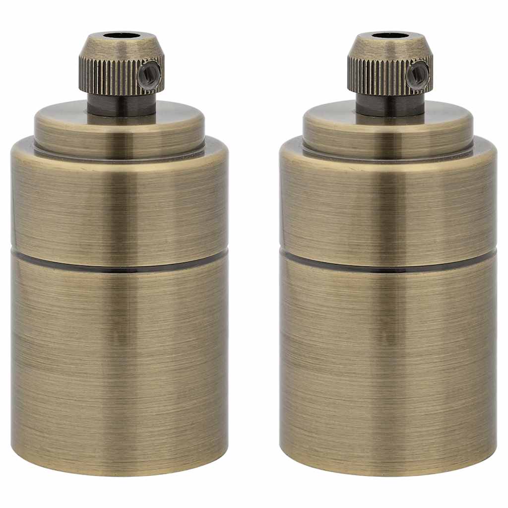 lampeholdere 2 stk bronze E27
