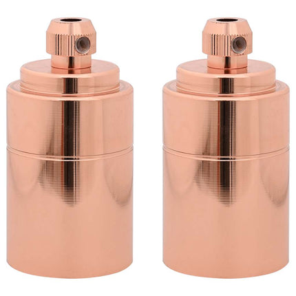 lampeholdere 2 stk rosaguld E27