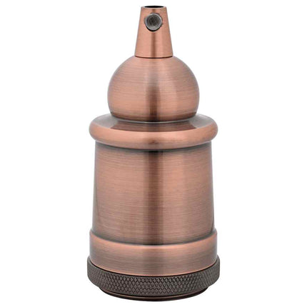 lampeholdere 2 stk rød bronze E27