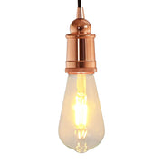 lampeholdere 2 stk rosaguld E27