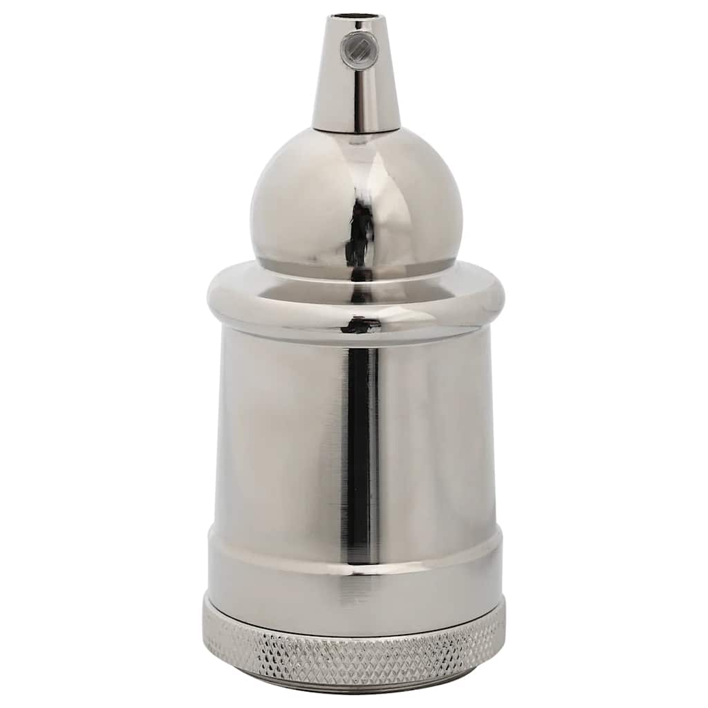 lampeholdere 2 stk forniklet satin E27