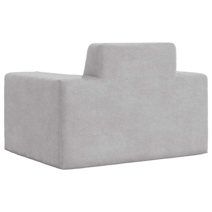sofa til børn blødt plys lysegrå