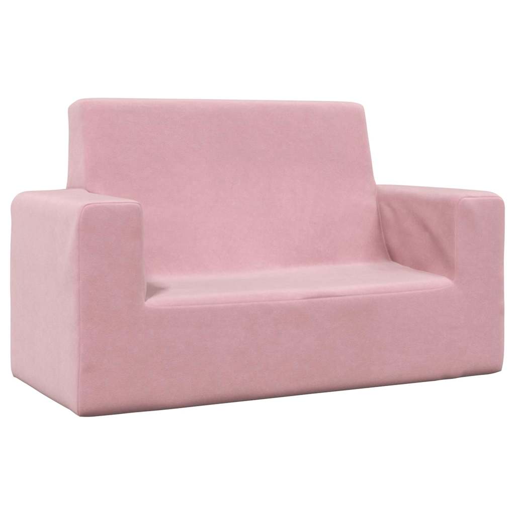2-personers sofa til børn blødt plys