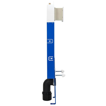 Cisternramme med opbevaring Hvid 50 x 8 x 131 cm Stål
