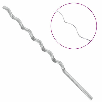 Plante støtte 20 stk. Sølv 150 x 0,6 x 0,6 cm Stål