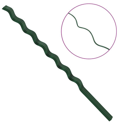 Plante støtte 50 stk. Grøn 170 x 0,6 x 0,6 cm Stål