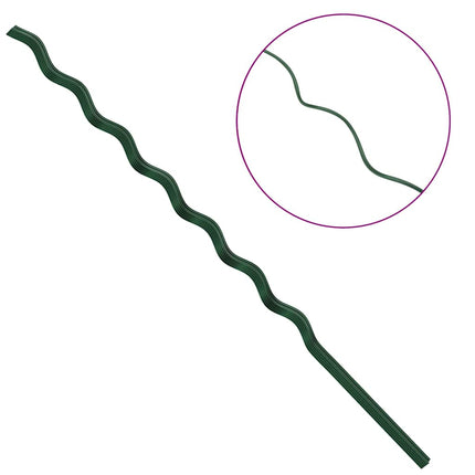 Plante støtte 20 stk. Grøn 170 x 0,6 x 0,6 cm Stål