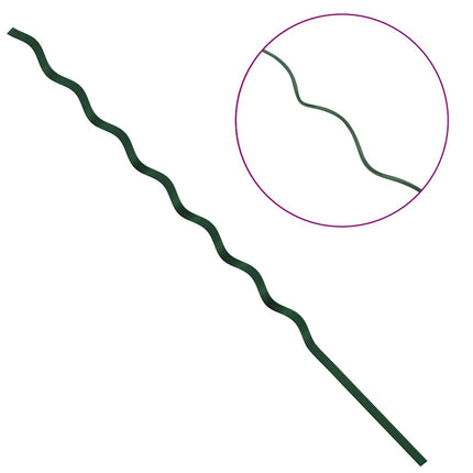 Plante støtte 5 stk. Grøn 170 x 0,6 x 0,6 cm Stål