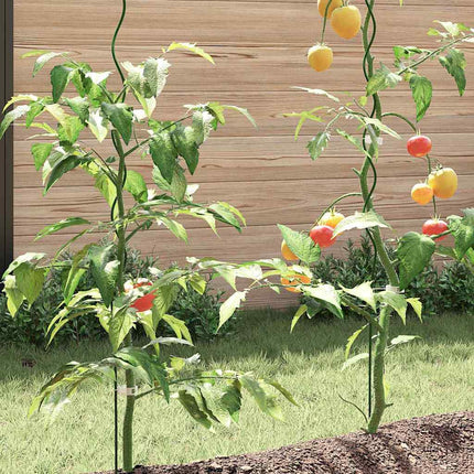 Plante støtte 20 stk. Grøn 110 x 0.6 x 0.6 cm Stål