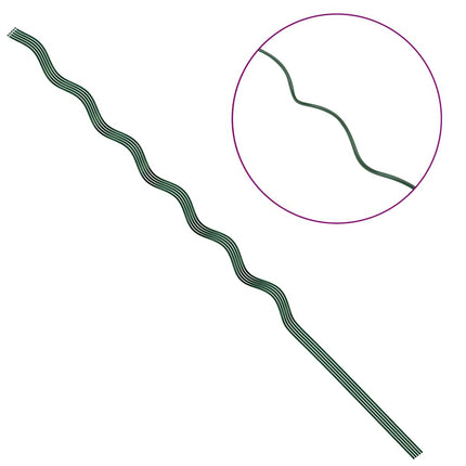 Plante støtte 5 stk. Grøn 150 x 0,6 x 0,6 cm Stål