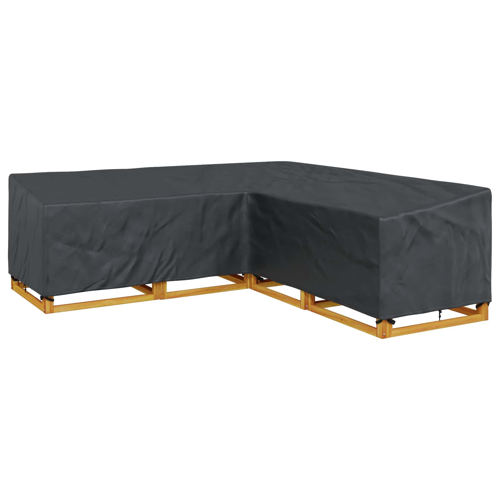 Møbelbetræk Sort 255 x 255 x 80 cm 420D Oxford Stof