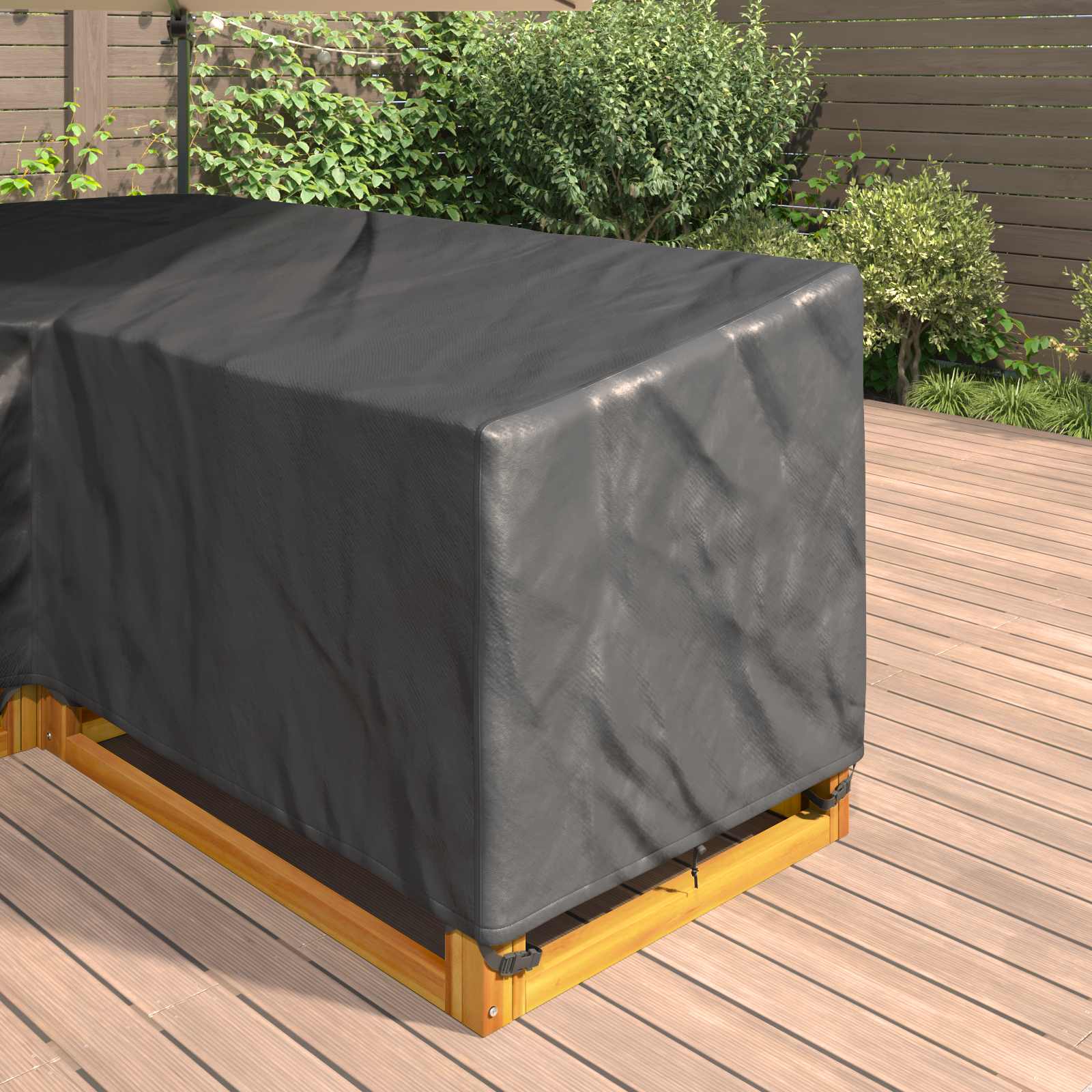 Møbelbetræk Sort 250 x 180 x 80 cm 600D Oxford Stof