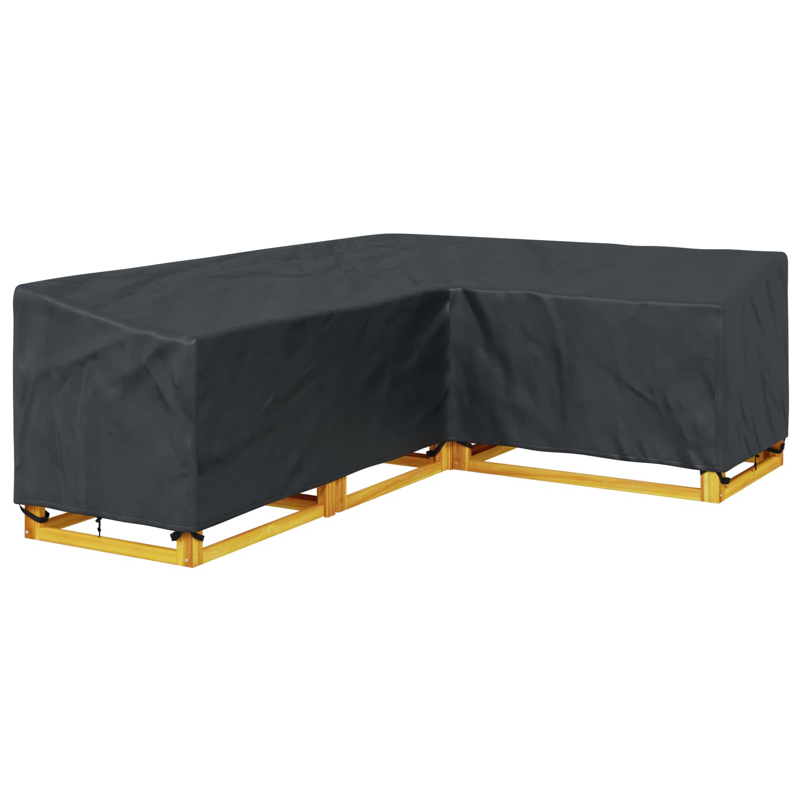 Møbelbetræk Sort 250 x 180 x 80 cm 600D Oxford Stof