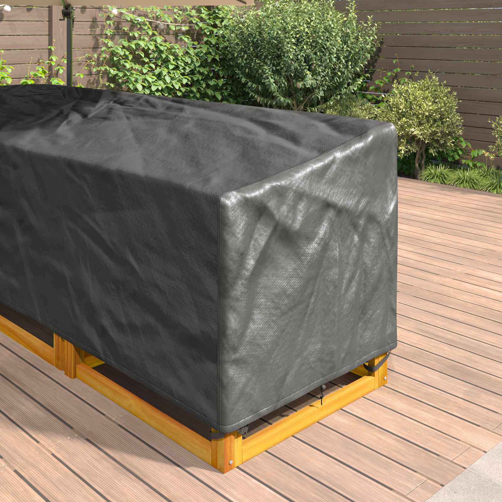Møbelbetræk Sort 250 x 180 x 80 cm 420D Oxford Stof