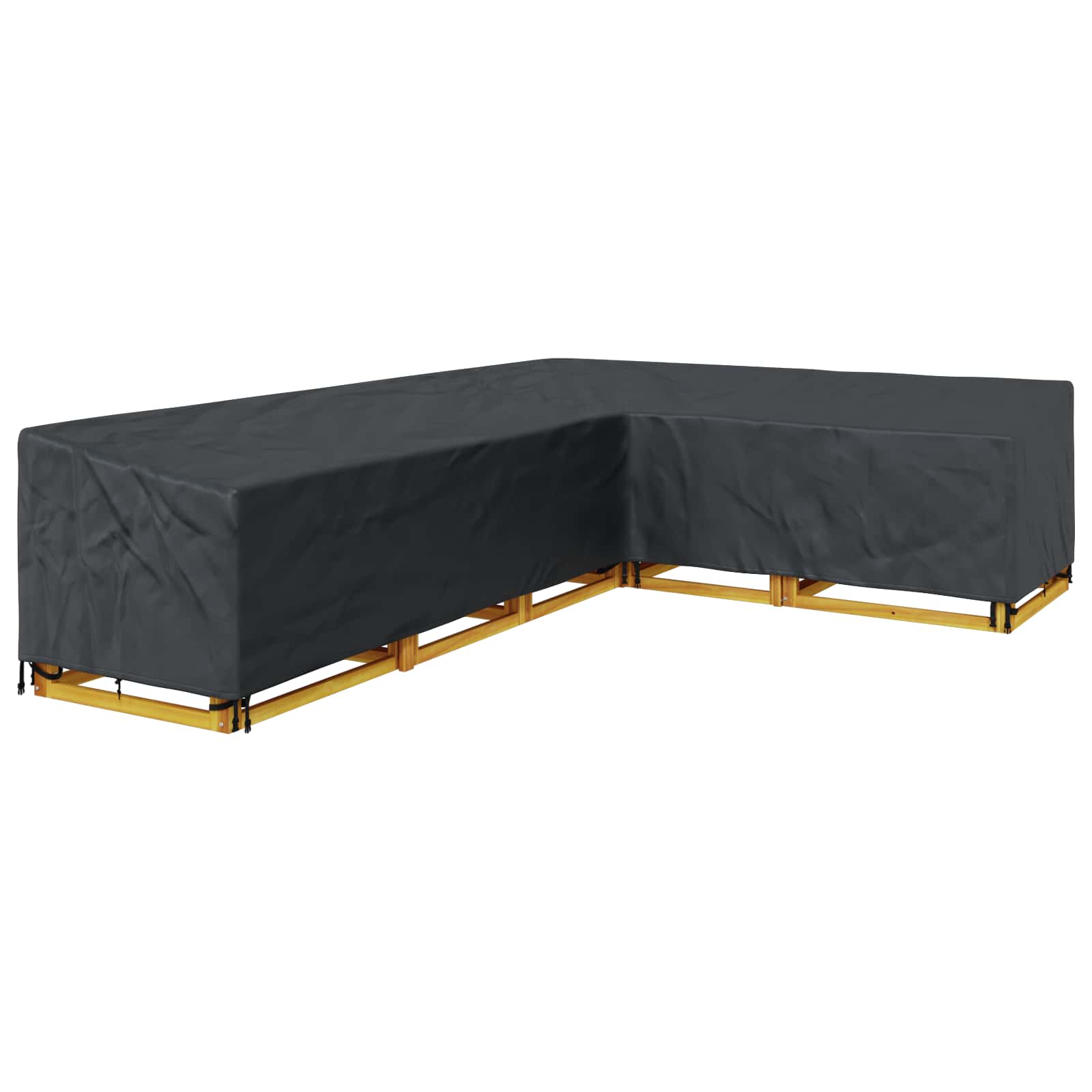 Møbelbetræk Sort 355 x 275 x 80 cm 420D Oxford Stof