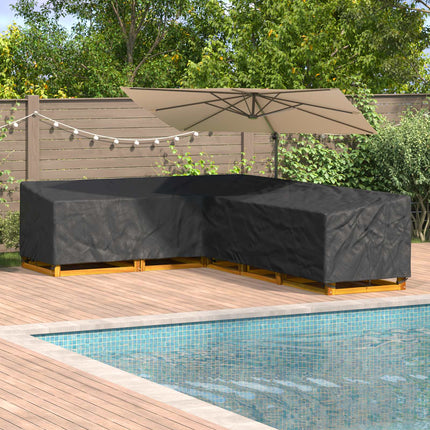 Møbelbetræk 355 x 275 x 80 cm 210D Oxford Stof L-form Vandtæt