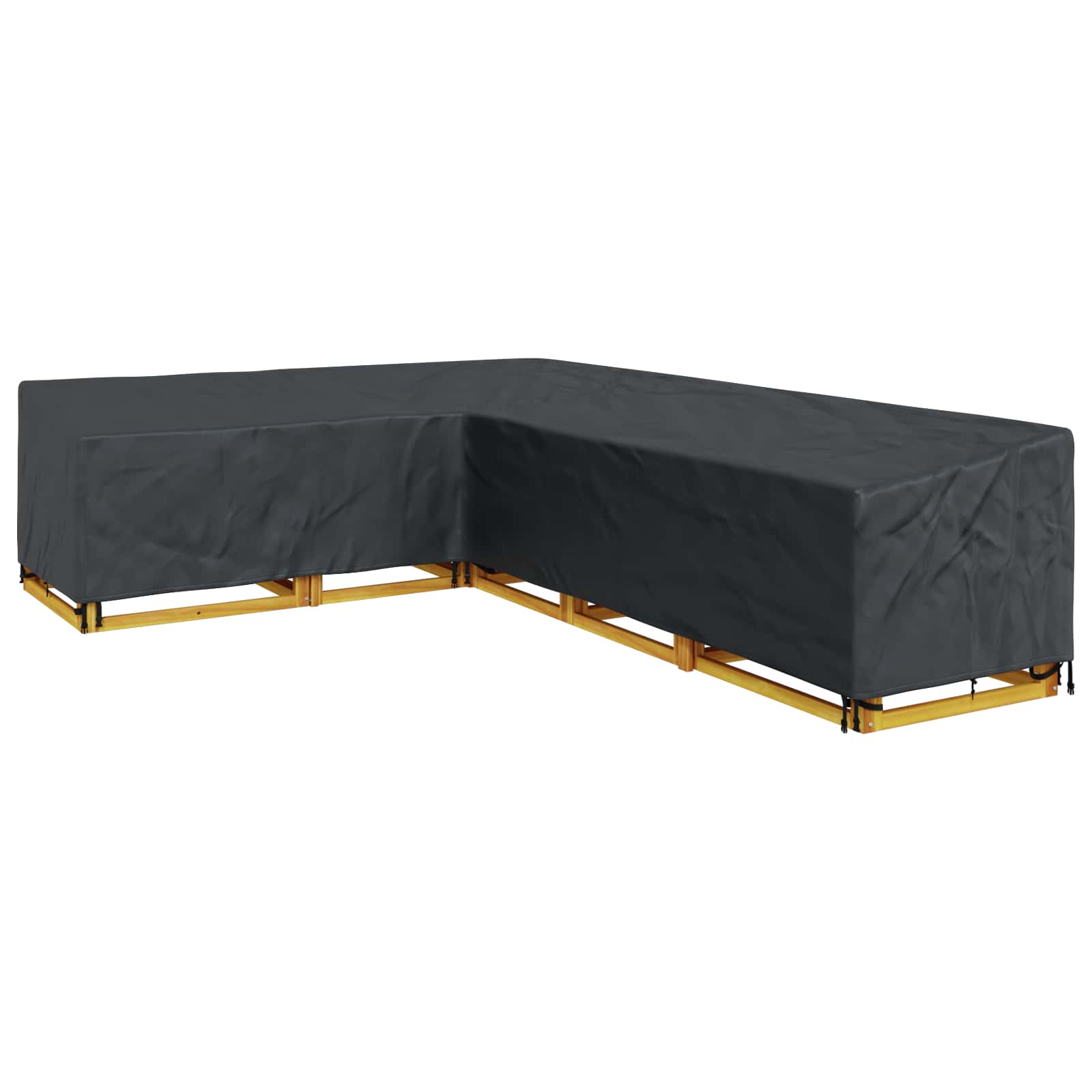 Møbelbetræk Sort 355 x 275 x 80 cm 210D Oxford Stof