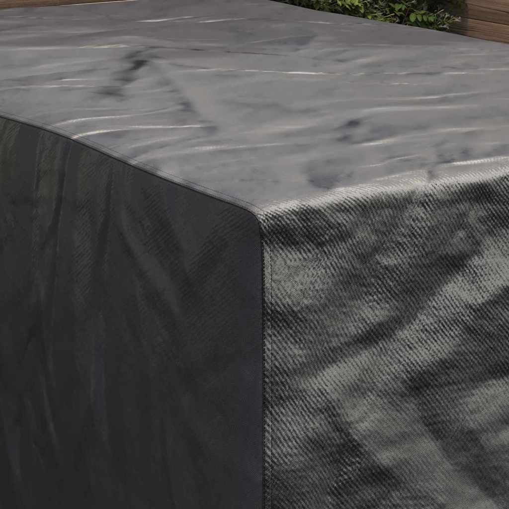 Overtræk til havemøbler Sort 143 x 225 x 90 cm 210D