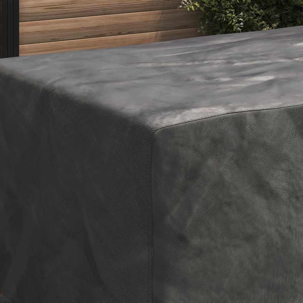 Overtræk til havemøbler Sort 200 x 110 x 70 cm 420D