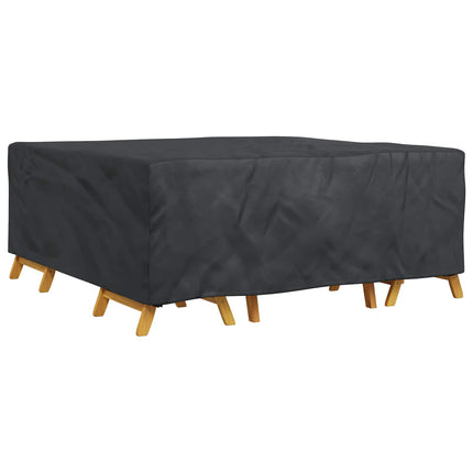 Møbelbetræk Ensfarvet Sort 200 x 200 x 90 cm 210D