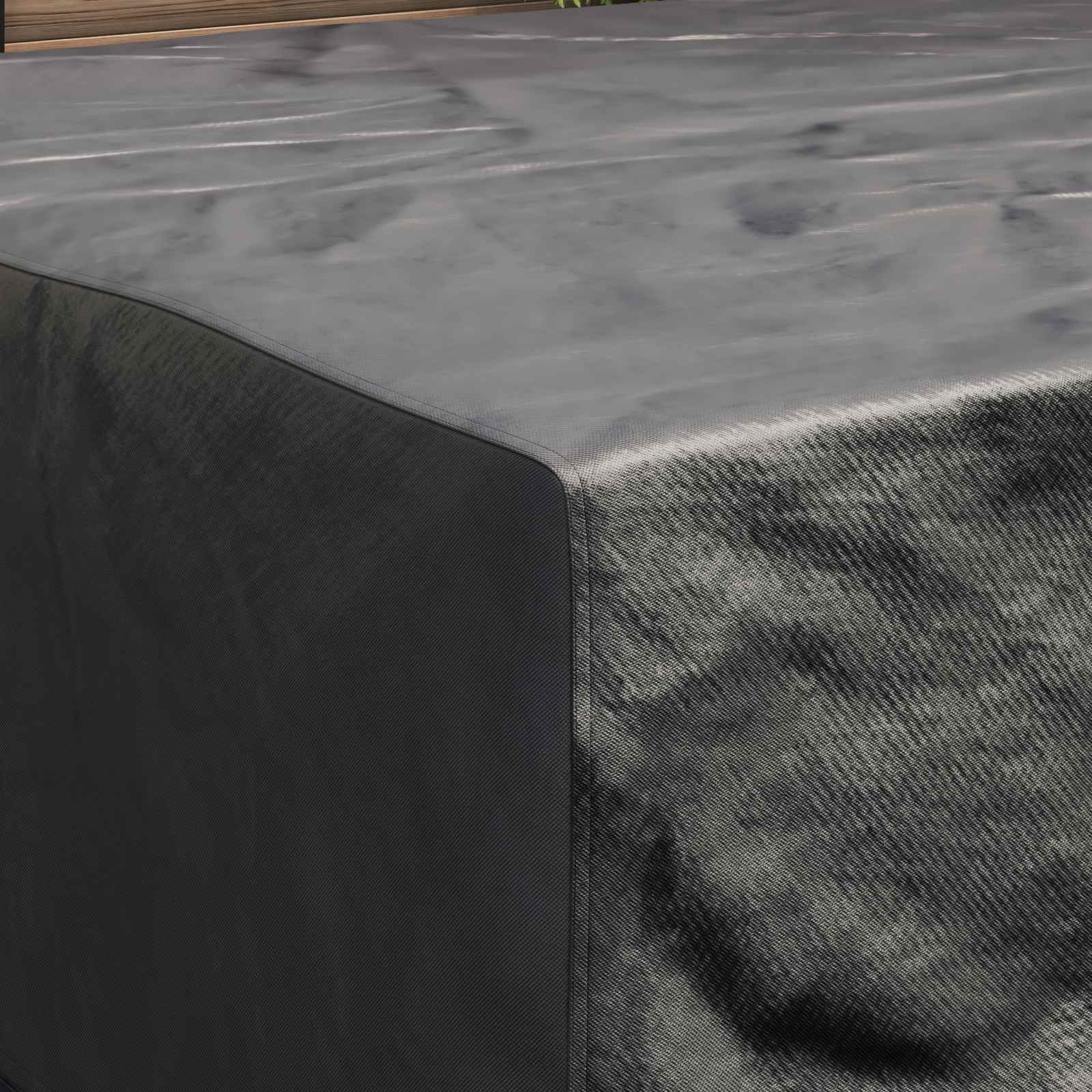 Møbelbetræk Ensfarvet Sort 210 x 200 x 70 cm 210D