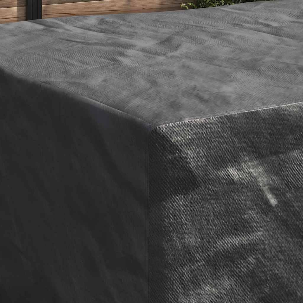 Overtræk til havemøbler Sort 240 x 160 x 100 cm 420D