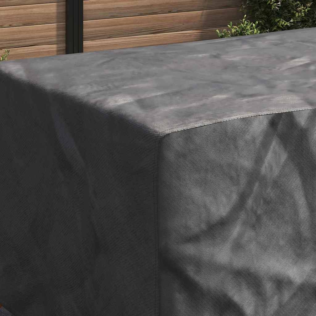 Overtræk til havemøbler Sort 270 x 110 x 70 cm 420D