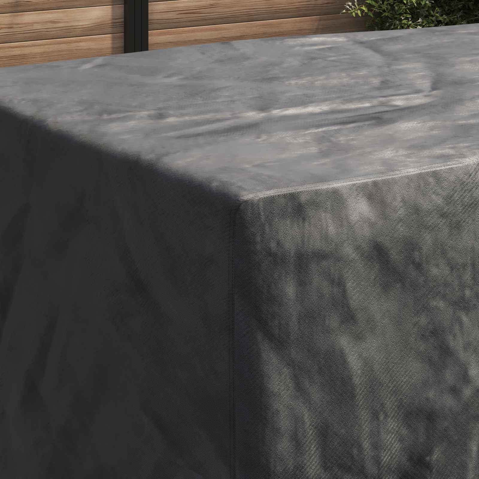 Møbelbetræk Ensfarvet Sort 300 x 140 x 90 cm 420D