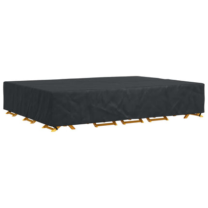 Møbelbetræk Ensfarvet Sort 350 x 260 x 90 cm 420D