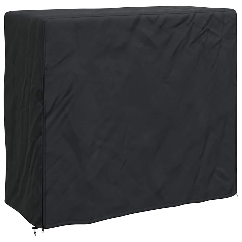 Brændestabelafdækning Sort 61 x 122 x 106 cm 210D Oxford Stof
