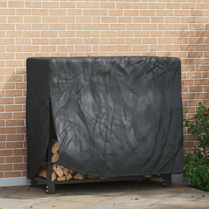 Brændestabelafdækning Sort 61 x 122 x 106 cm 600D Oxford Stof