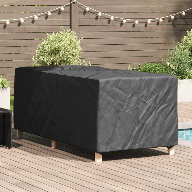 Liggestolsbetræk Ensfarvet Sort 205 x 100 x 70 cm Stof