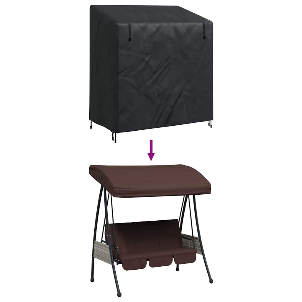 Overtræk til udendørs gynge 135 x 100 x 165 cm 600D Oxford Stof