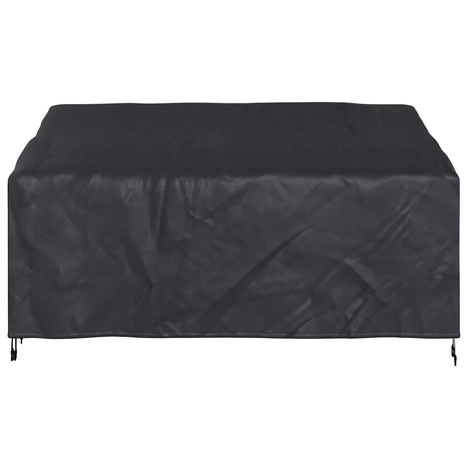 Havebænkkappe Sort 185 x 85 x 65 / 94 cm 600D Oxford Stof