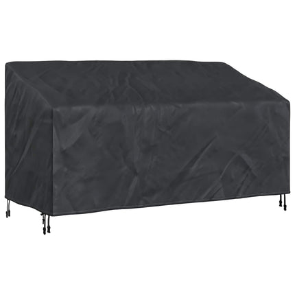 Havebænkkappe Sort 205 x 85 x 65 / 94 cm 210D Oxford Stof