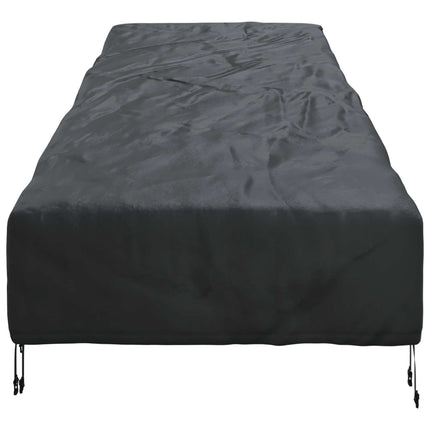 Udendørs møbelovertræk 203 x 81 x 63 cm 210D Oxford Stof Sort