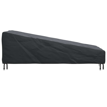 Udendørs møbelovertræk 203 x 81 x 63 cm 210D Oxford Stof Sort