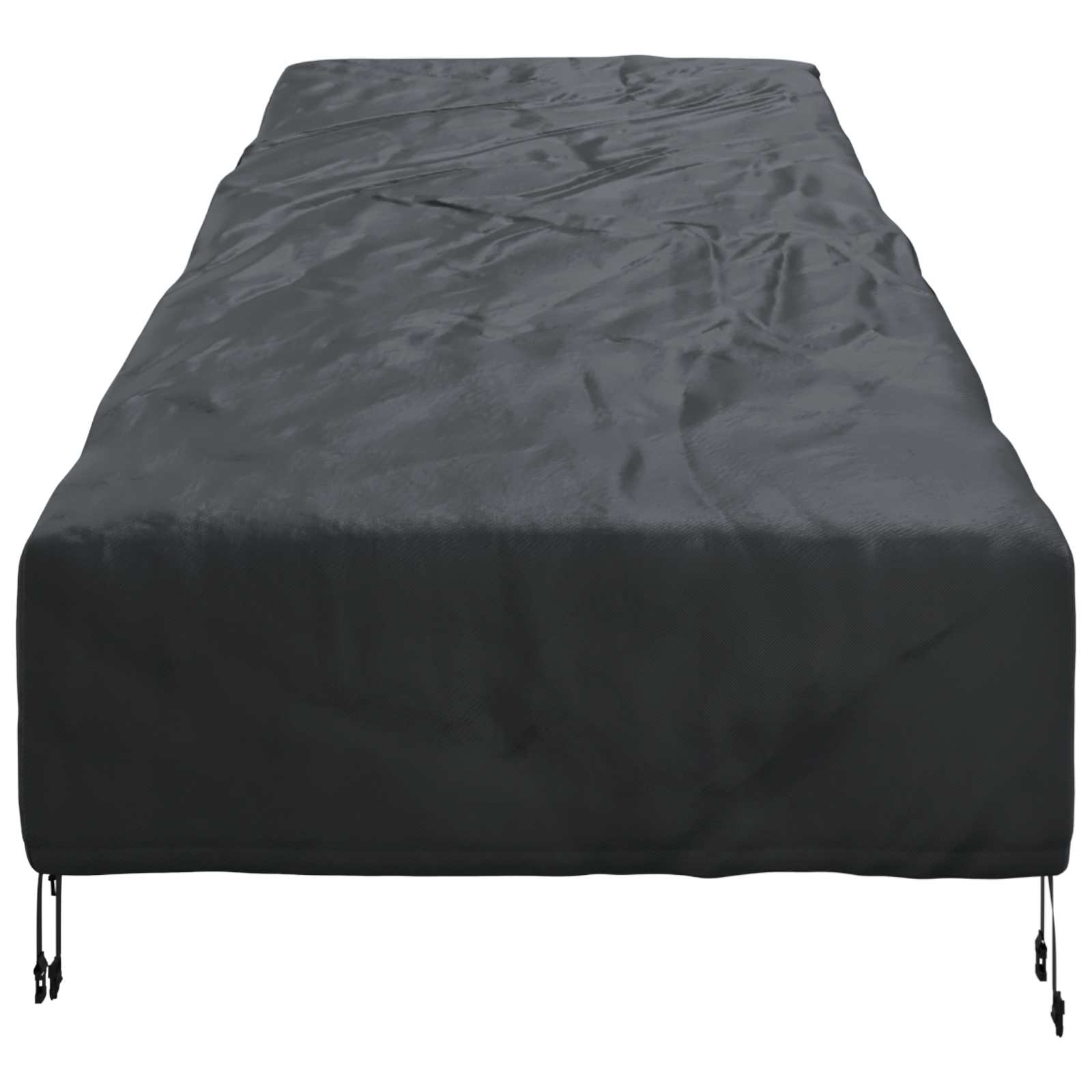 Udendørs møbelovertræk Sort 203 x 81 x 63 cm 420D Oxford stof