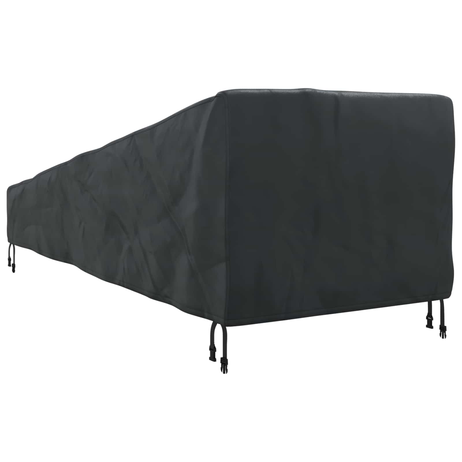 Udendørs møbelovertræk Sort 210 x 80 x 75 cm 420D Oxford stof
