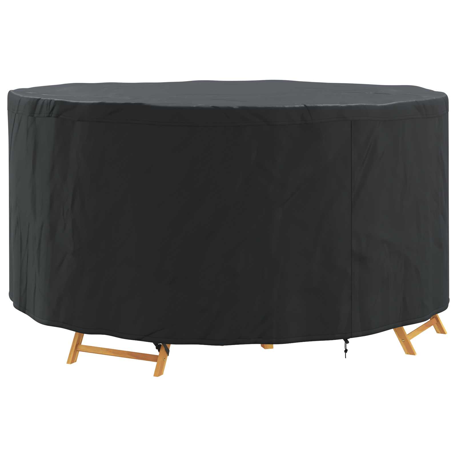 Overtræk til havemøbler Sort 182 x 182 x 71 cm 210D stof