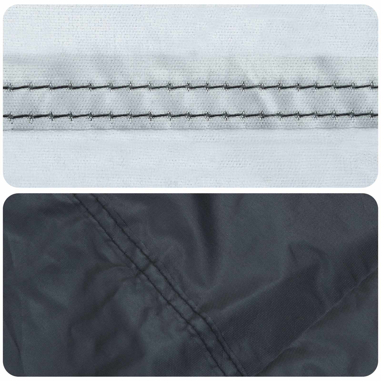 Overtræk til havemøbler Sort 320 x 320 x 105 cm 210D stof